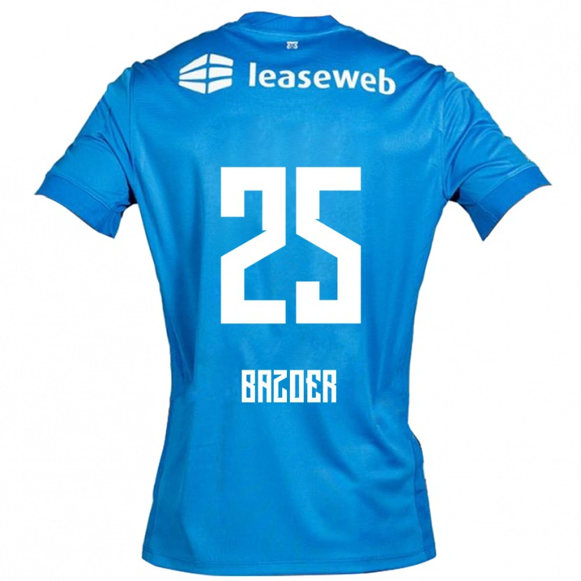 Danxen Dzieci Riechedly Bazoer #25 Niebiesko-Biały Wyjazdowa Koszulka 2025/26 Koszulki Klubowe