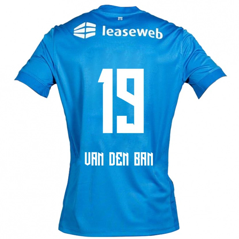 Danxen Dzieci Yoël Van Den Ban #19 Niebiesko-Biały Wyjazdowa Koszulka 2025/26 Koszulki Klubowe