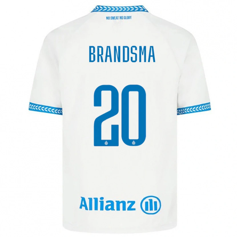 Danxen Dzieci Ilke Brandsma #20 Niebiesko-Biały Wyjazdowa Koszulka 2025/26 Koszulki Klubowe