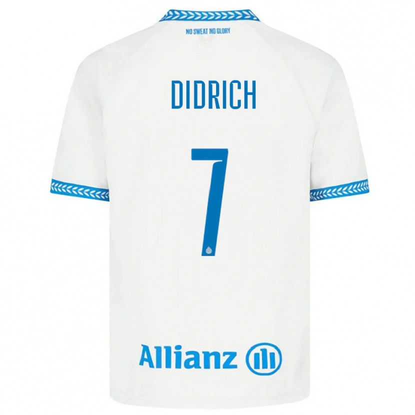 Danxen Dzieci Brian Didrich #7 Niebiesko-Biały Wyjazdowa Koszulka 2025/26 Koszulki Klubowe