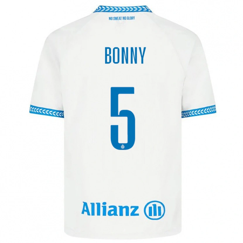 Danxen Dzieci Chionne Bonny #5 Niebiesko-Biały Wyjazdowa Koszulka 2025/26 Koszulki Klubowe