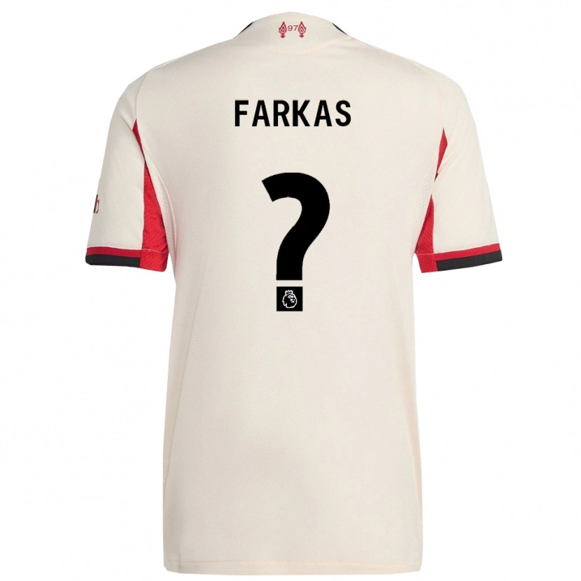 Danxen Dzieci Erik Farkas #0 Biało-Czarny Wyjazdowa Koszulka 2025/26 Koszulki Klubowe