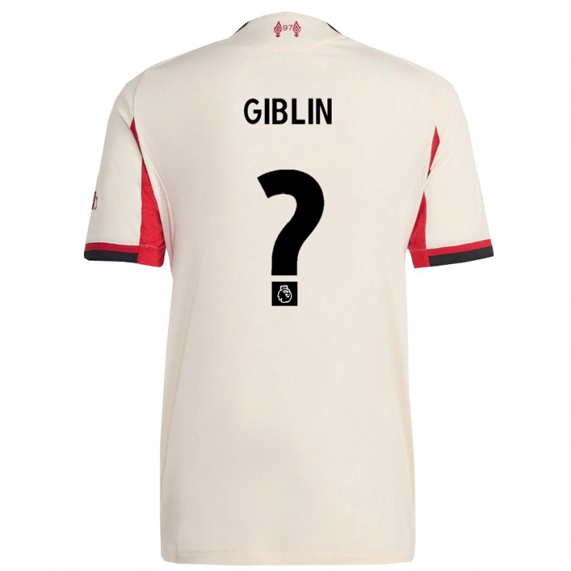 Danxen Dzieci Nathan Giblin #0 Biało-Czarny Wyjazdowa Koszulka 2025/26 Koszulki Klubowe