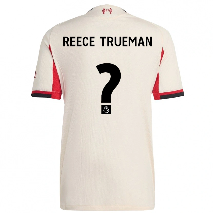 Danxen Dzieci Reece Trueman #0 Biało-Czarny Wyjazdowa Koszulka 2025/26 Koszulki Klubowe