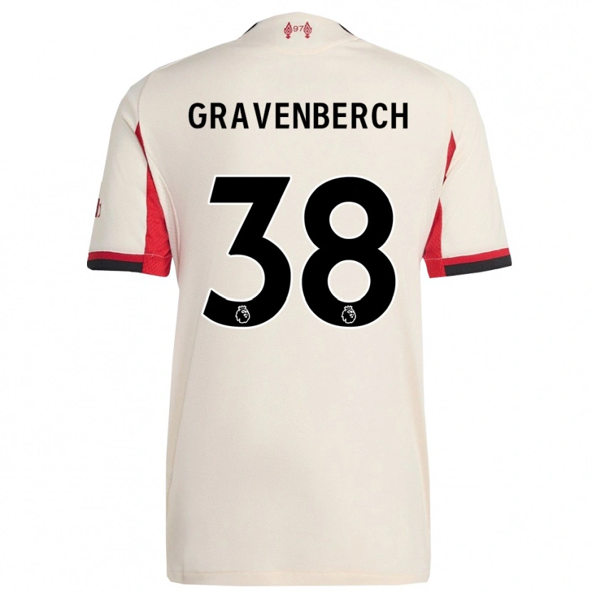 Danxen Dzieci Ryan Gravenberch #38 Biało-Czarny Wyjazdowa Koszulka 2025/26 Koszulki Klubowe