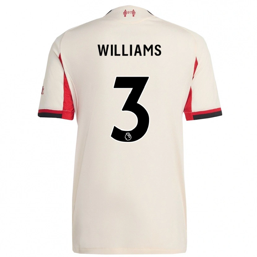 Danxen Dzieci Cameron Williams #3 Biało-Czarny Wyjazdowa Koszulka 2025/26 Koszulki Klubowe