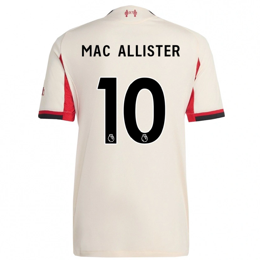 Danxen Dzieci Alexis Mac Allister #10 Biało-Czarny Wyjazdowa Koszulka 2025/26 Koszulki Klubowe