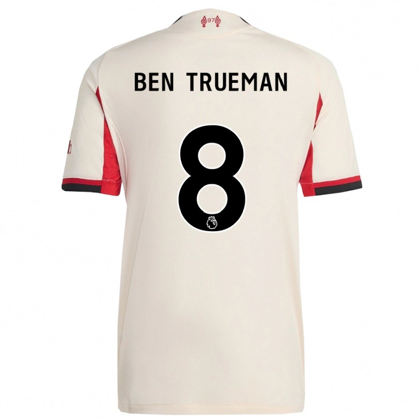 Danxen Dzieci Ben Trueman #8 Biało-Czarny Wyjazdowa Koszulka 2025/26 Koszulki Klubowe