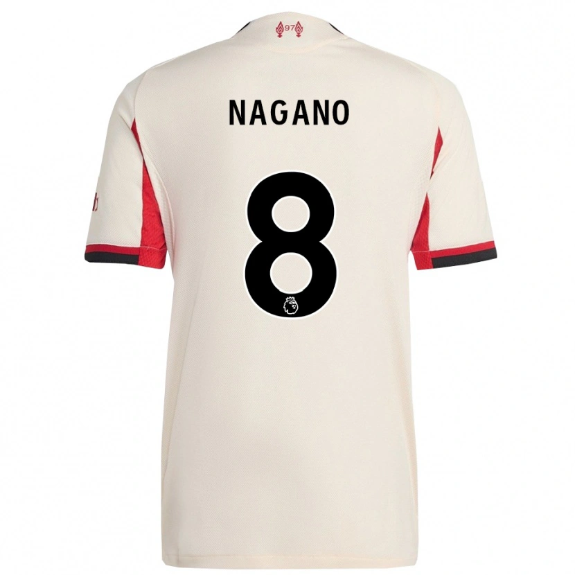 Danxen Dzieci Fūka Nagano #8 Biało-Czarny Wyjazdowa Koszulka 2025/26 Koszulki Klubowe