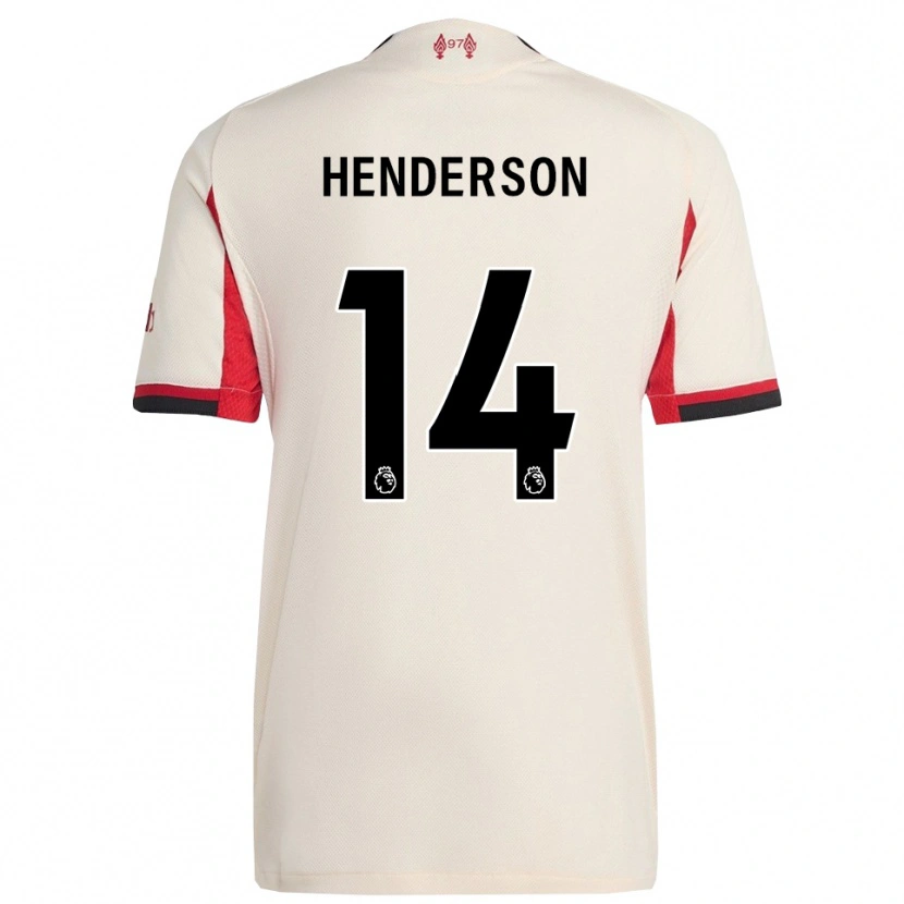 Danxen Dzieci Henderson #14 Biało-Czarny Wyjazdowa Koszulka 2025/26 Koszulki Klubowe