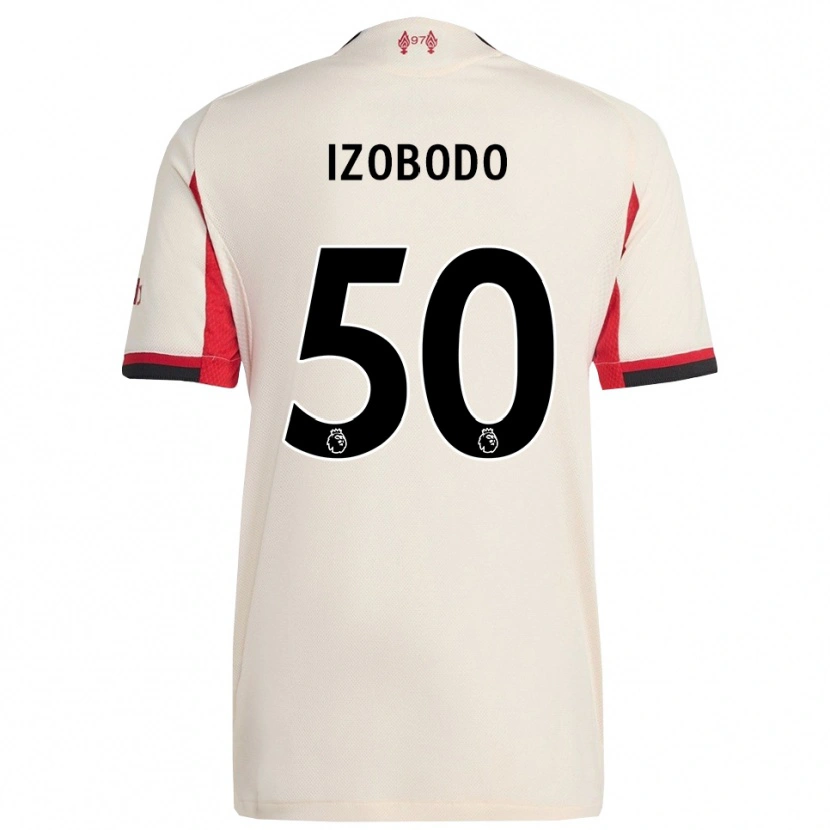 Danxen Dzieci Elijah Izobodo John #50 Biało-Czarny Wyjazdowa Koszulka 2025/26 Koszulki Klubowe