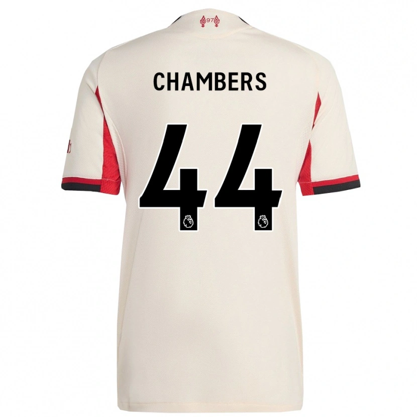 Danxen Dzieci Luke Chambers #44 Biało-Czarny Wyjazdowa Koszulka 2025/26 Koszulki Klubowe