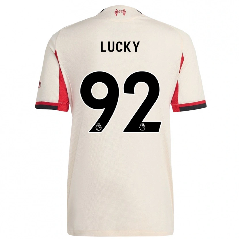 Danxen Dzieci Wellity Lucky #92 Biało-Czarny Wyjazdowa Koszulka 2025/26 Koszulki Klubowe