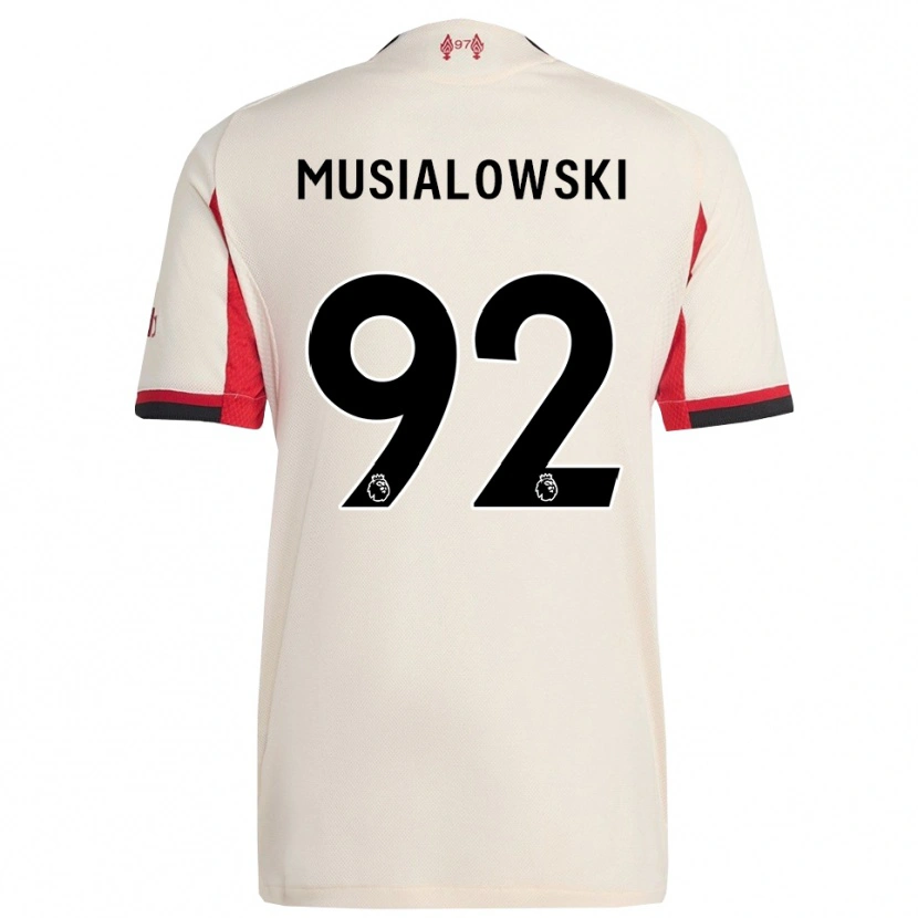 Danxen Dzieci Mateusz Musialowski #92 Biało-Czarny Wyjazdowa Koszulka 2025/26 Koszulki Klubowe