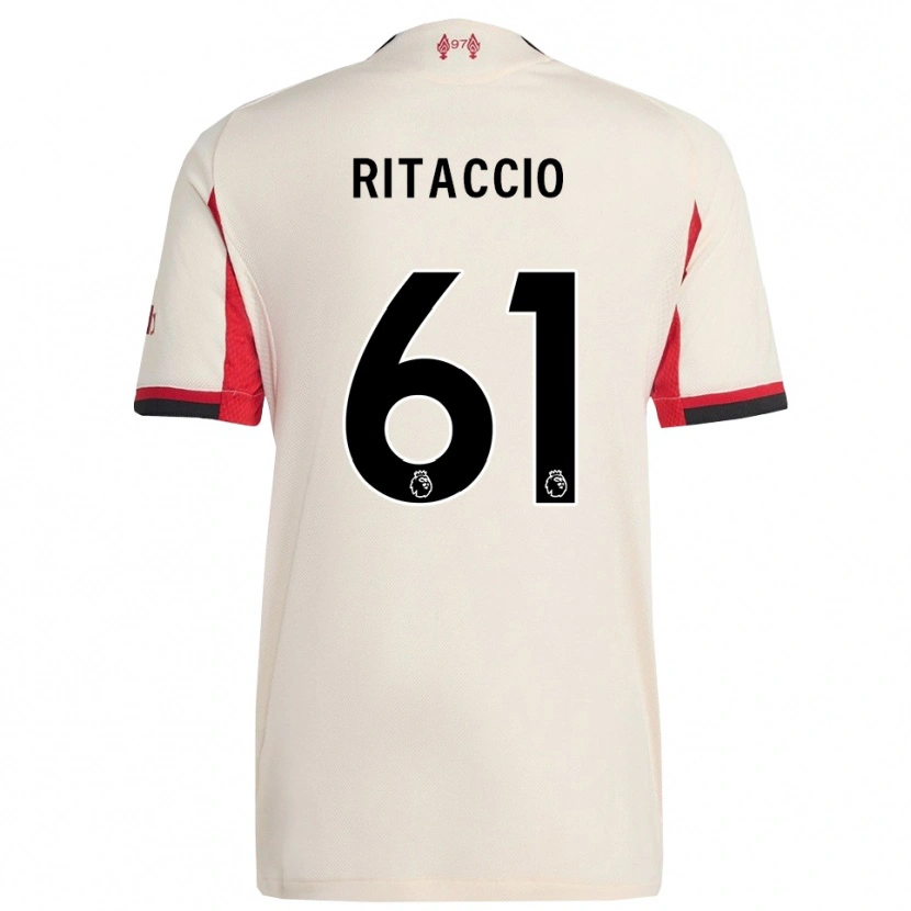 Danxen Dzieci Matteo Ritaccio #61 Biało-Czarny Wyjazdowa Koszulka 2025/26 Koszulki Klubowe