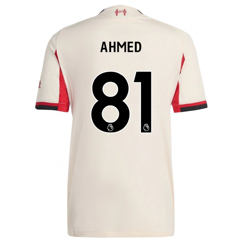 Danxen Dzieci Kareem Ahmed #81 Biało-Czarny Wyjazdowa Koszulka 2025/26 Koszulki Klubowe