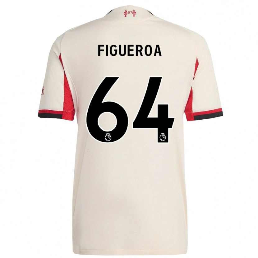 Danxen Dzieci Keyrol Figueroa #64 Biało-Czarny Wyjazdowa Koszulka 2025/26 Koszulki Klubowe