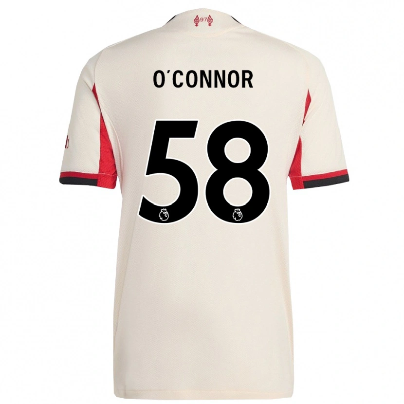 Danxen Dzieci Oliver O'connor #58 Biało-Czarny Wyjazdowa Koszulka 2025/26 Koszulki Klubowe