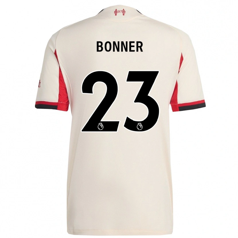 Danxen Dzieci Gemma Bonner #23 Biało-Czarny Wyjazdowa Koszulka 2025/26 Koszulki Klubowe