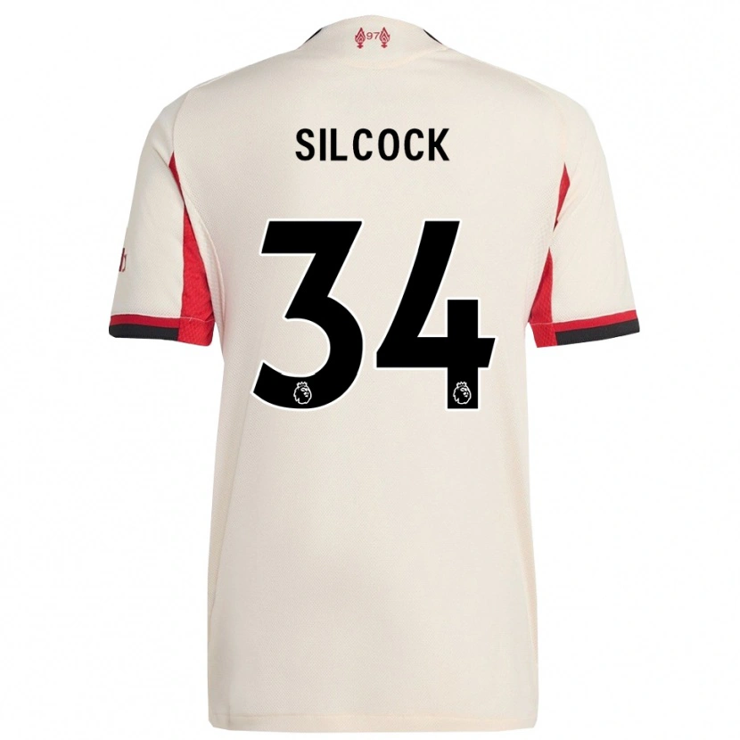 Danxen Dzieci Hannah Silcock #34 Biało-Czarny Wyjazdowa Koszulka 2025/26 Koszulki Klubowe
