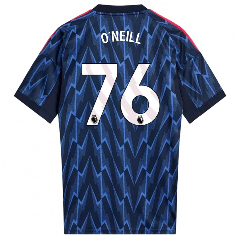 Danxen Dzieci Ceadach O'neill #76 Granatowo-Czerwony Wyjazdowa Koszulka 2025/26 Koszulki Klubowe
