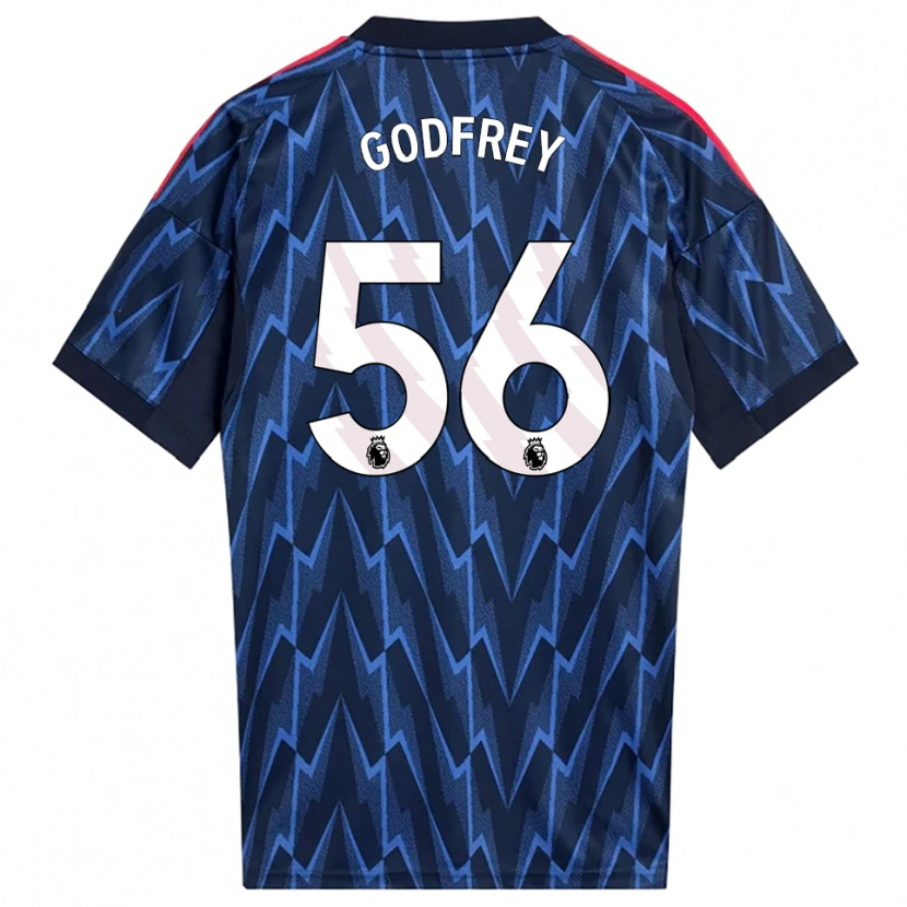 Danxen Dzieci Freya Godfrey #56 Granatowo-Czerwony Wyjazdowa Koszulka 2025/26 Koszulki Klubowe