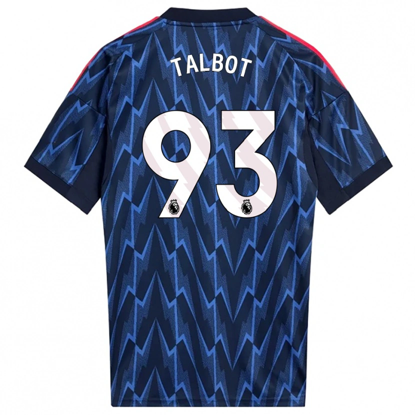 Danxen Dzieci Jack Talbot #93 Granatowo-Czerwony Wyjazdowa Koszulka 2025/26 Koszulki Klubowe