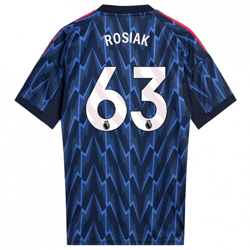 Danxen Dzieci Michal Rosiak #63 Granatowo-Czerwony Wyjazdowa Koszulka 2025/26 Koszulki Klubowe