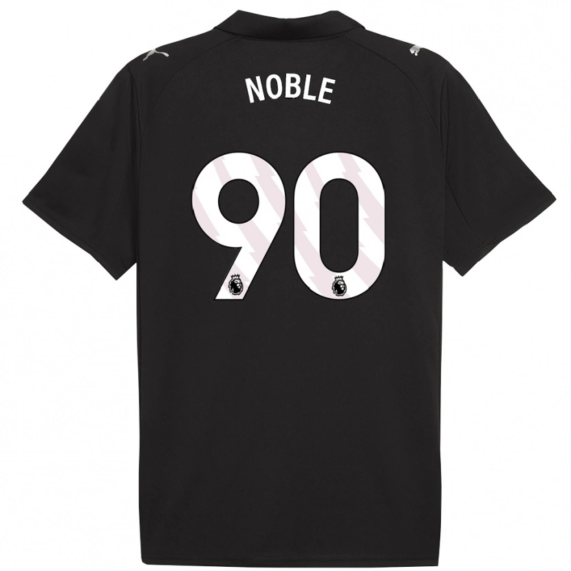 Danxen Dzieci Kian Noble #90 Czarno-Biały Wyjazdowa Koszulka 2025/26 Koszulki Klubowe