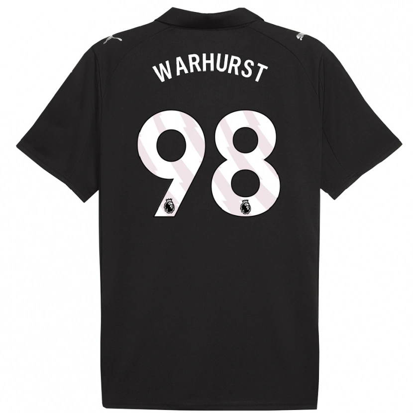 Danxen Dzieci Matty Warhurst #98 Czarno-Biały Wyjazdowa Koszulka 2025/26 Koszulki Klubowe