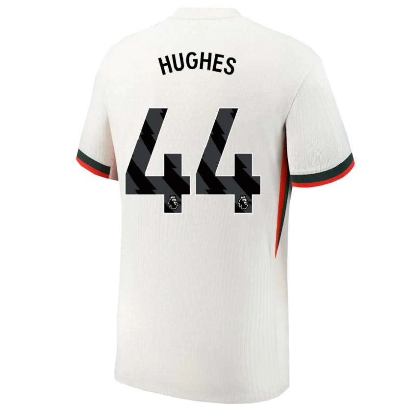 Danxen Dzieci Brodi Hughes #44 Biało-Zielony Wyjazdowa Koszulka 2025/26 Koszulki Klubowe