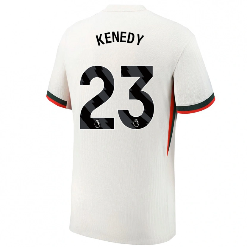 Danxen Dzieci Robert Kenedy #23 Biało-Zielony Wyjazdowa Koszulka 2025/26 Koszulki Klubowe