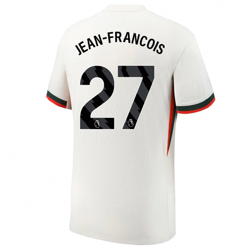 Danxen Dzieci Oriane Jean-Francois #27 Biało-Zielony Wyjazdowa Koszulka 2025/26 Koszulki Klubowe