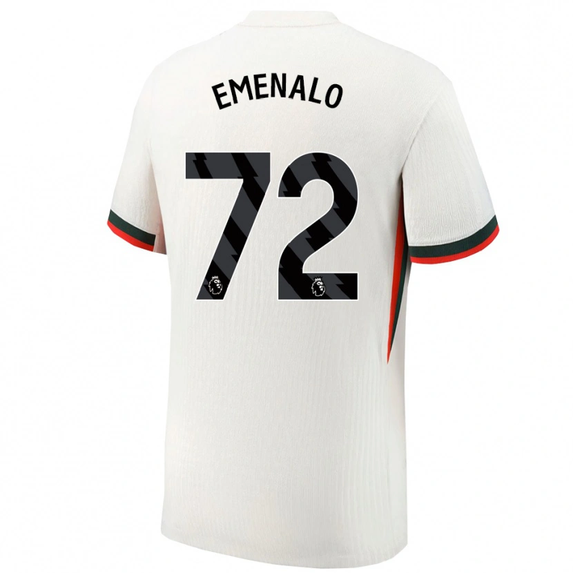 Danxen Dzieci Landon Emenalo #72 Biało-Zielony Wyjazdowa Koszulka 2025/26 Koszulki Klubowe