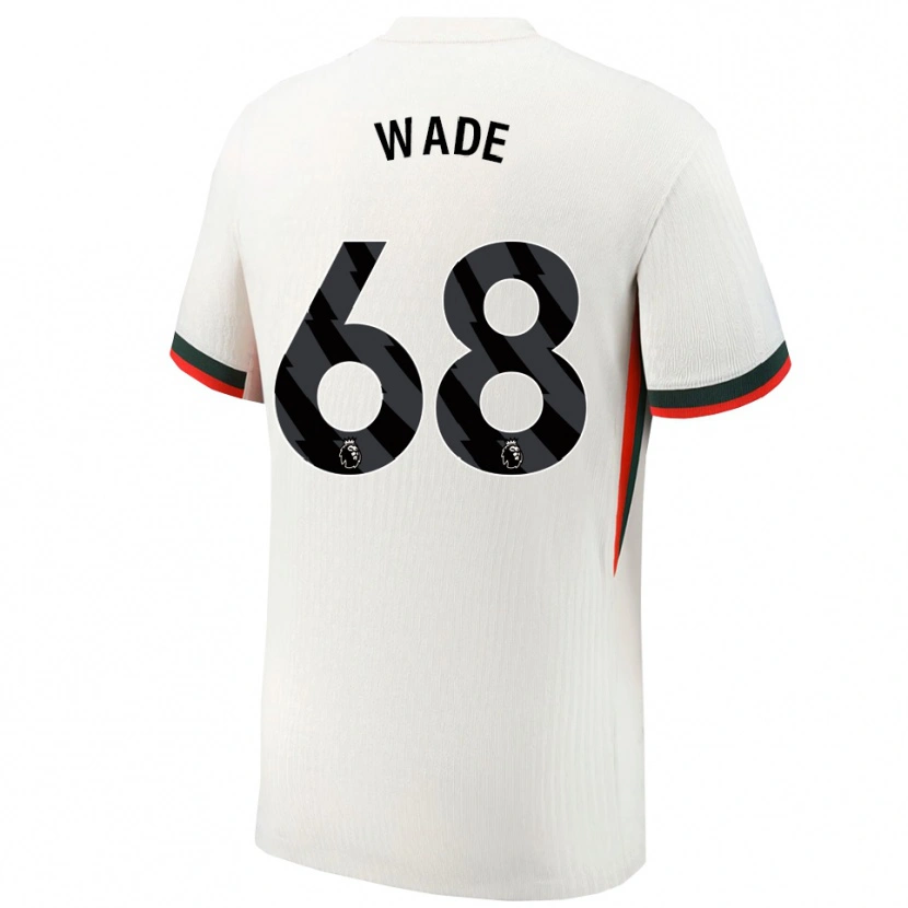 Danxen Dzieci Shaun Wade #68 Biało-Zielony Wyjazdowa Koszulka 2025/26 Koszulki Klubowe
