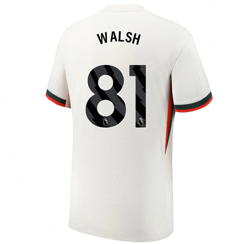 Danxen Dzieci Reggie Walsh #81 Biało-Zielony Wyjazdowa Koszulka 2025/26 Koszulki Klubowe