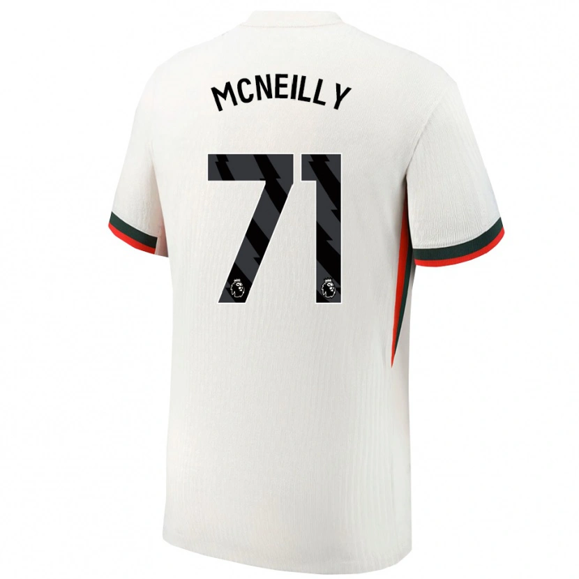 Danxen Dzieci Donnell Mcneilly #71 Biało-Zielony Wyjazdowa Koszulka 2025/26 Koszulki Klubowe