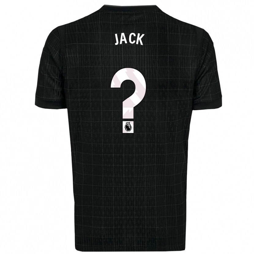 Danxen Dzieci Mikel Jack #0 Czarno-Szary Wyjazdowa Koszulka 2025/26 Koszulki Klubowe