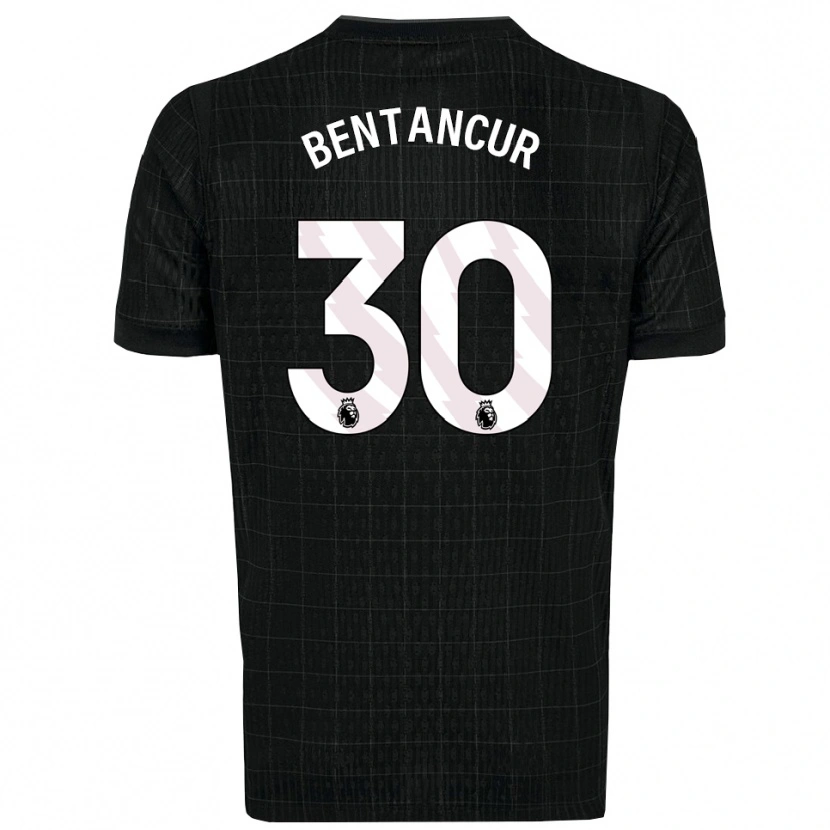 Danxen Dzieci Rodrigo Bentancur #30 Czarno-Szary Wyjazdowa Koszulka 2025/26 Koszulki Klubowe
