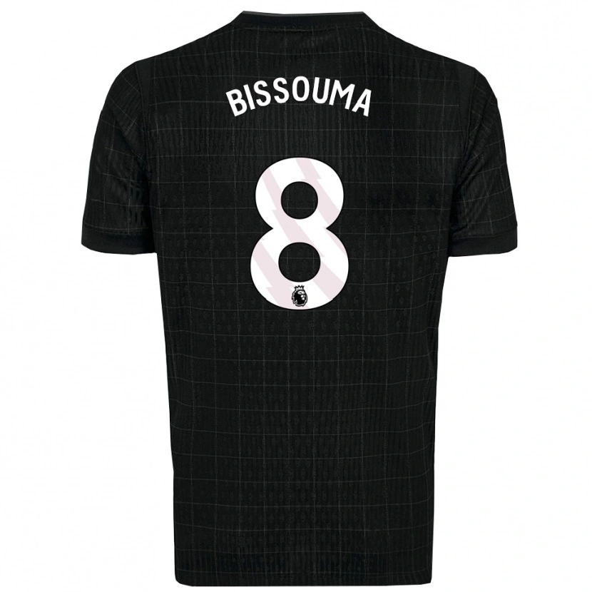 Danxen Dzieci Yves Bissouma #8 Czarno-Szary Wyjazdowa Koszulka 2025/26 Koszulki Klubowe