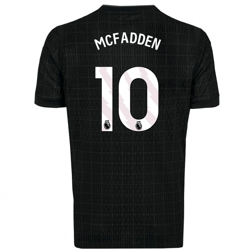 Danxen Dzieci Max Mcfadden #10 Czarno-Szary Wyjazdowa Koszulka 2025/26 Koszulki Klubowe