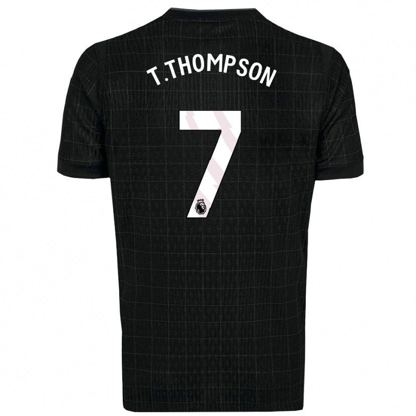Danxen Dzieci Tynan Thompson #7 Czarno-Szary Wyjazdowa Koszulka 2025/26 Koszulki Klubowe
