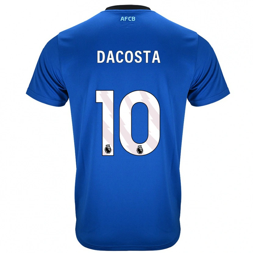 Danxen Dzieci Michael Dacosta #10 Niebiesko-Czarny Wyjazdowa Koszulka 2025/26 Koszulki Klubowe