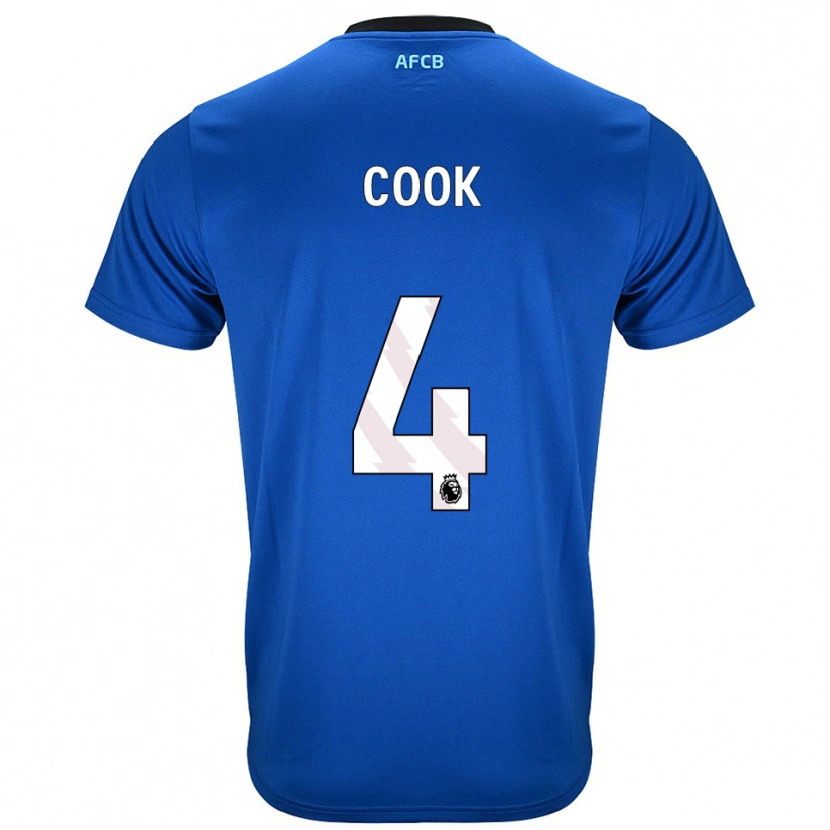 Danxen Dzieci Lewis Cook #4 Niebiesko-Czarny Wyjazdowa Koszulka 2025/26 Koszulki Klubowe