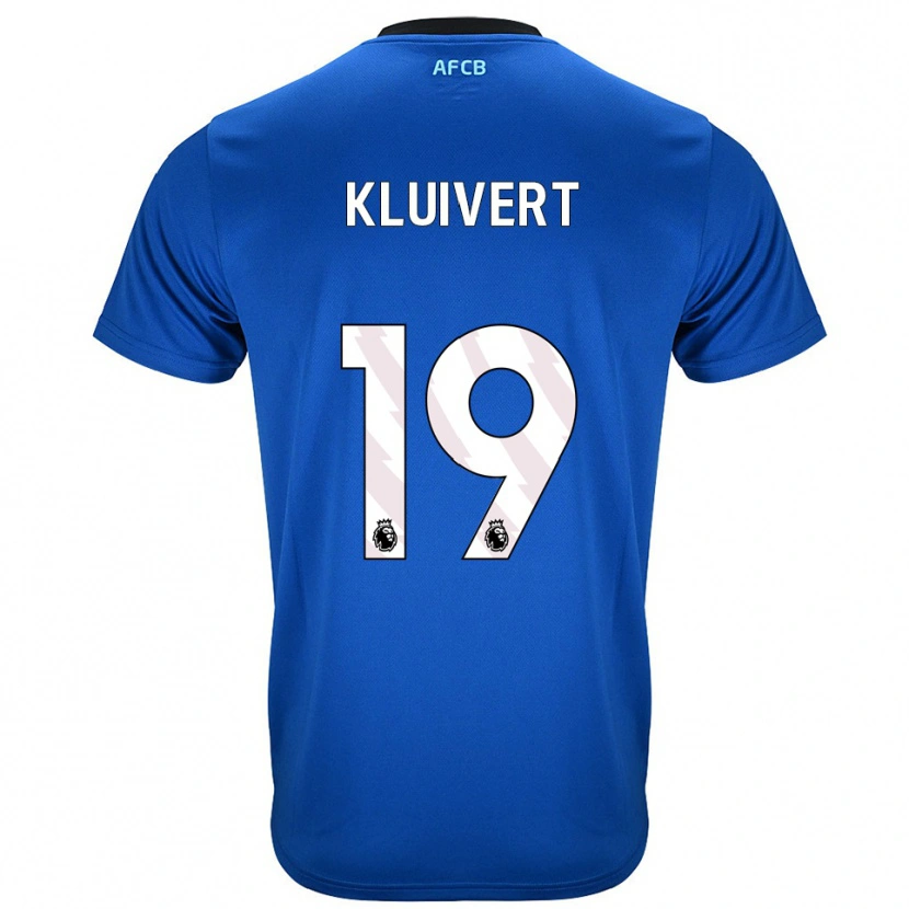 Danxen Dzieci Justin Kluivert #19 Niebiesko-Czarny Wyjazdowa Koszulka 2025/26 Koszulki Klubowe