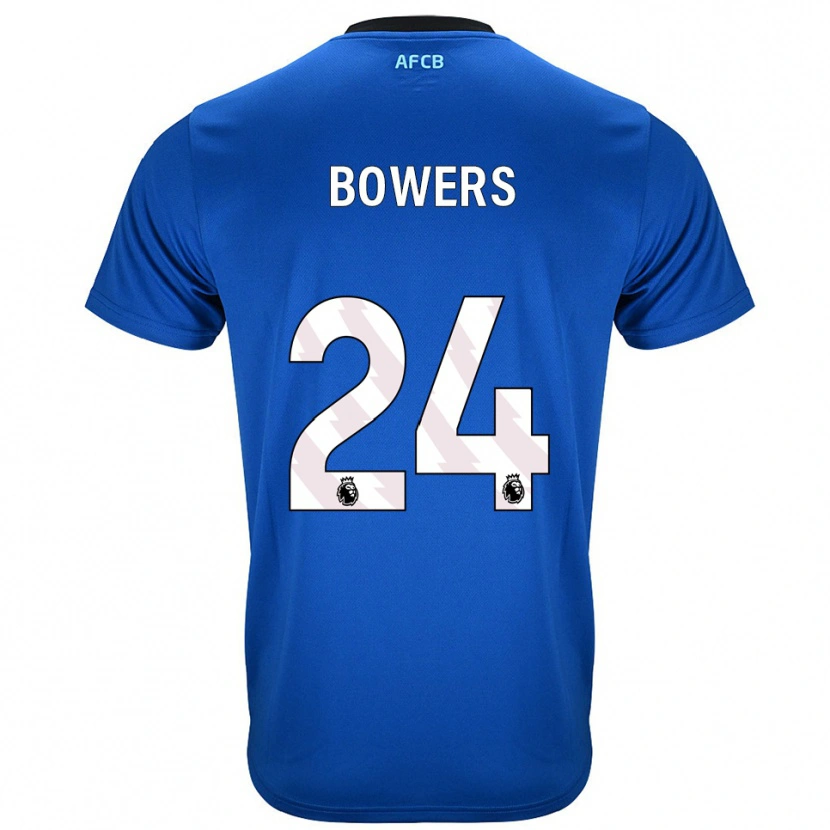 Danxen Dzieci Kelci Bowers #24 Niebiesko-Czarny Wyjazdowa Koszulka 2025/26 Koszulki Klubowe