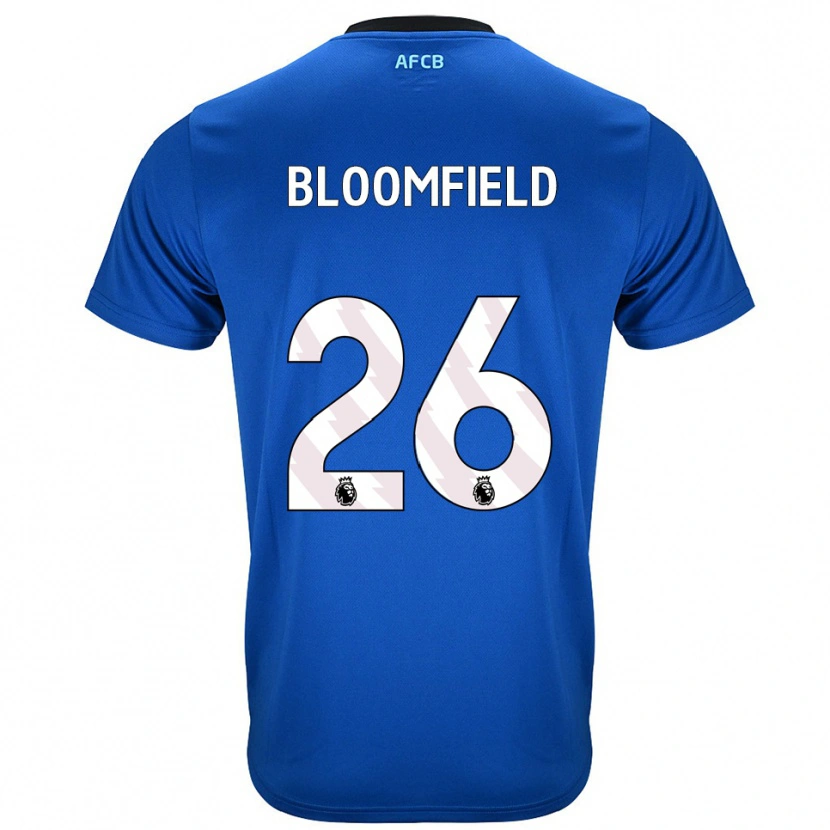 Danxen Dzieci Erin Bloomfield #26 Niebiesko-Czarny Wyjazdowa Koszulka 2025/26 Koszulki Klubowe