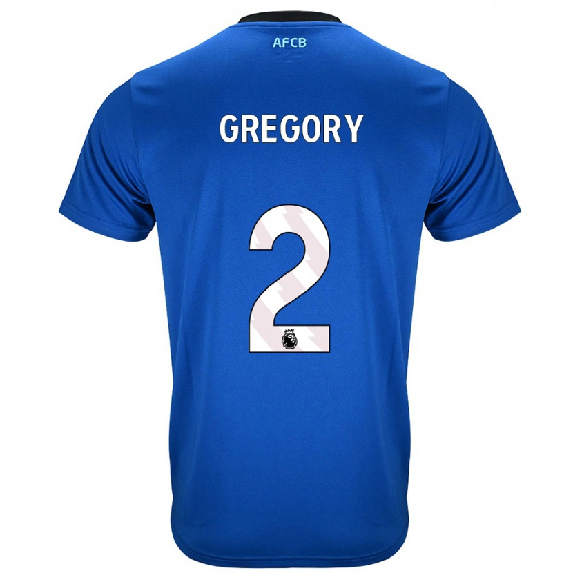 Danxen Dzieci Karlos Gregory #2 Niebiesko-Czarny Wyjazdowa Koszulka 2025/26 Koszulki Klubowe