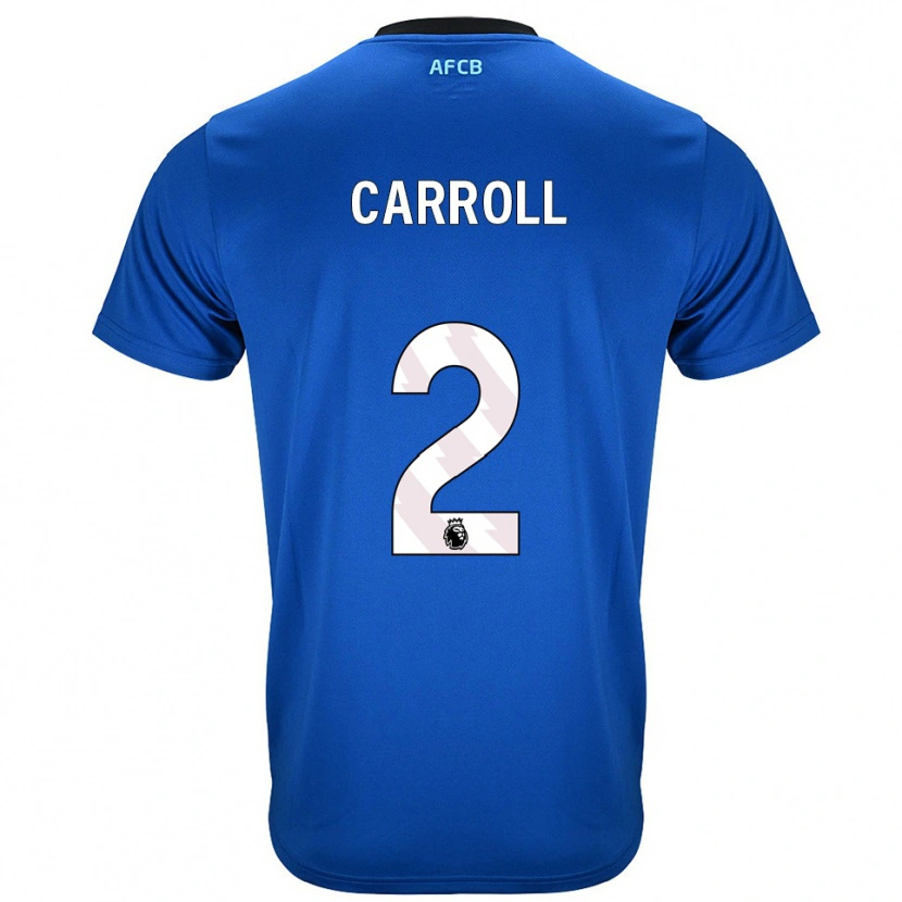 Danxen Dzieci Ryan Carroll #2 Niebiesko-Czarny Wyjazdowa Koszulka 2025/26 Koszulki Klubowe
