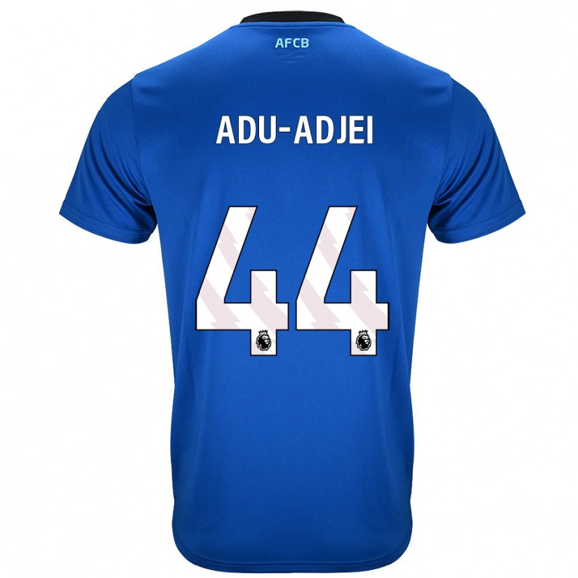 Danxen Dzieci Daniel Adu-Adjei #44 Niebiesko-Czarny Wyjazdowa Koszulka 2025/26 Koszulki Klubowe